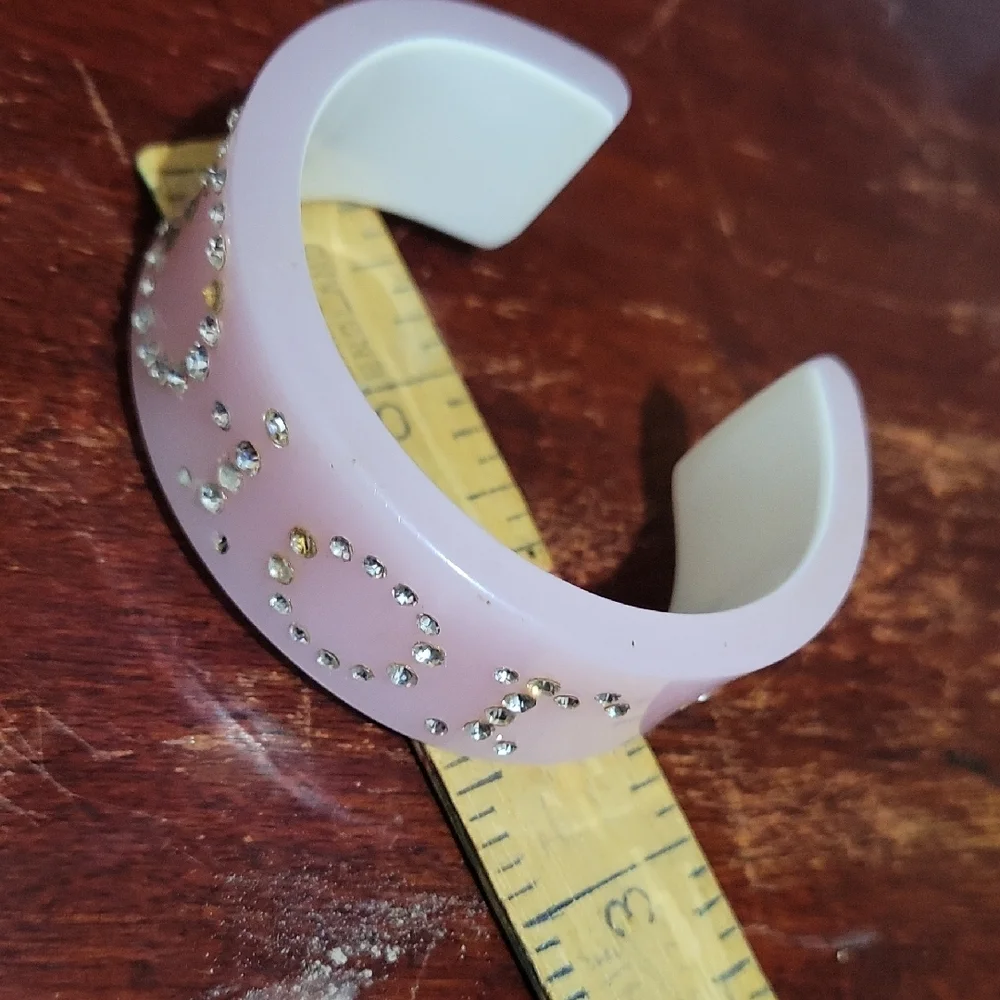 Dior Light Pink Rhinestone Bracelet RRTIRED - Picture 4 of 6